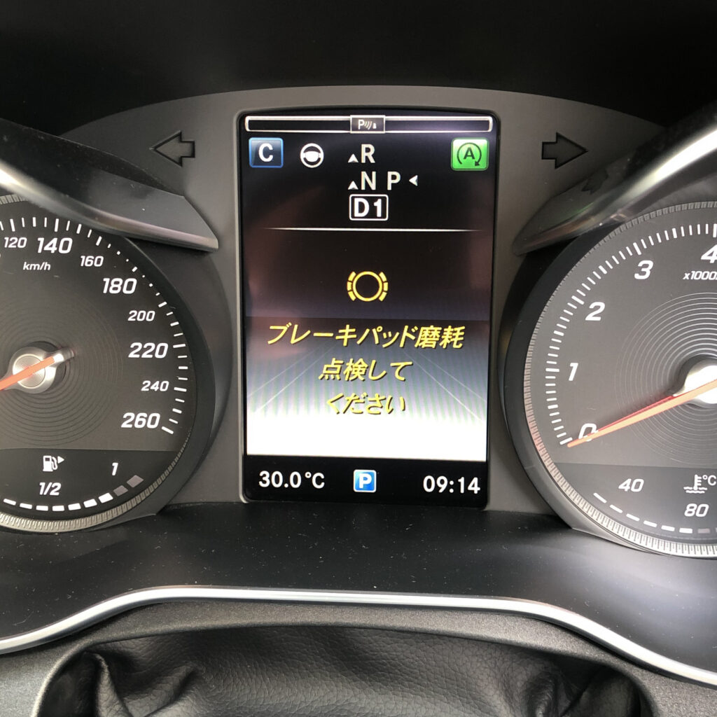 ベンツ　ブレーキパッド交換　ディスクロータ交換